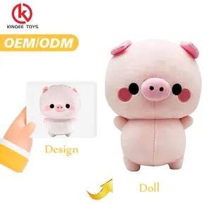 EN71 REACH Custom Plush Stuffed Animal Cartoon Doll Toy Customised Plush Figure Toys Pig Soft Fabric Doll Animal Plush Toys