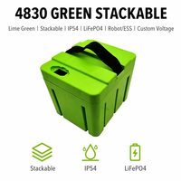 Boîtier de batterie moulé sur mesure 4830, ignifuge, pour batterie lithium DIY, IP54, LiFePO4, empilable et verrouillable, pour robot électrique
