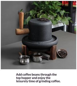 Moulin à café <span class=keywords><strong>manuel</strong></span> en pierre |   Moulin à café à broyage lent et à faible chaleur pour café spécialisé - Product Image 5