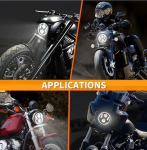 Faro de 5,75 pulgadas para motocicleta, luz Led <span class=keywords><strong>Rogue</strong></span> para explorador indio, piezas Bobber para Moto - Product Image 6