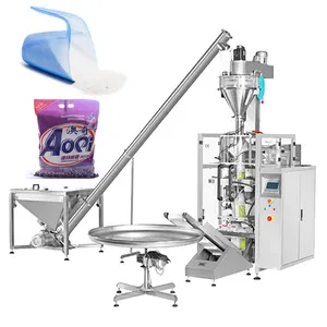 VFFS 3 or 4 side seal powder filling machine 100g 500g 1kg 2kg 5kg Detergent Washing Powder Filling Packing Machine