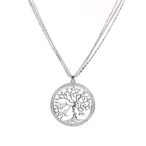 Collier arbre de vie à la mode exquis, meilleure vente, collier creux en forme d'arbre, accessoires de chaîne de pull en métal - Product Image 4