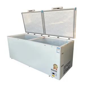 New Home Popular Factory Price Whosale Deep Freezer Double Door Top Open Freezer Chest Optional Freezer