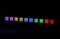 Barre de lumière LED 10*40W RGBW 4-en-1, Projecteur mural, Projecteur matriciel, Barre DMX, Barre de lumière mobile pour DJ et clubs, Barre de lumière stroboscopique et de lavage DMX
