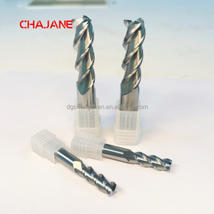 Brocas de enrutador de carburo sólido de 3 flautas de acero de tungsteno HRC55 Fresadora CNC de vástago de 8mm para soporte OEM personalizado de aluminio - Product Image 1
