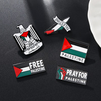 Fabricant de drapeau national de Palestine épinglette chapeau écharpe sac vêtements bijoux accessoires Palestine broches drapeau broche broche
