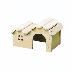 <span class=keywords><strong>Maison</strong></span> pour hamster en bois écologique moderne faite à la main avec une piste de course, habitat sûr pour petits animaux, pour hamsters et gerbilles - Product Image 1