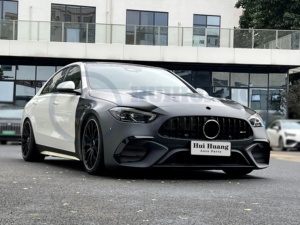 Kit de carrocería para guardabarros de parachoques delantero Clase C para <span class=keywords><strong>Mercedes</strong></span> <span class=keywords><strong>Benz</strong></span> W206 2022 <span class=keywords><strong>2023</strong></span> 2024 2025 actualización a W206 Kit de carrocería de cuerpo ancho <span class=keywords><strong>C63</strong></span> <span class=keywords><strong>AMG</strong></span> - Product Image 3