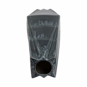 Vaso in ceramica geometrico angolare moderno nero per soggiorno e decorazioni per la casa - Product Image 6