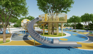 Nhà sản xuất chuyên nghiệp, bền bỉ, màu sắc và kích thước tùy chỉnh, xích đu trẻ em bán buôn, xích đu công viên ngoài trời cho trẻ em - Product Image 3