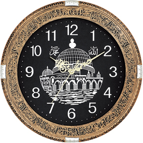 13インチのイスラム教徒向け壁掛け時計、魅力的なデザイン、礼拝堂、リビングルーム、オフィス装飾、高品質、お手頃価格、ギフト、販促品 - Product Image 3