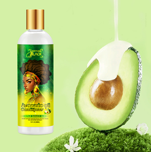 Aceite de rueda negro orgánico de Etiqueta Privada, champú y acondicionador, conjunto de cuidado del cabello para frizz, pelo rizado y rizado - Product Image 1