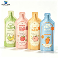 Sachet de gel énergétique nutritionnel sportif en forme de bouteille en PE de qualité alimentaire, scellé sur trois côtés, imprimé numériquement