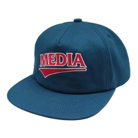 Casquettes en sergé de coton personnalisées 5 panneaux bicolores non structurées avec logo brodé Snapback