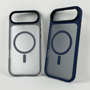 Không Dây Sạc Tương Thích Từ Trường Hợp Đối Với <span class=keywords><strong>iPhone</strong></span> 17 Không Khí 16 E Matte Da Cảm Thấy Điện Thoại Thông Minh Trường Hợp Số Lượng Lớn Chống Sốc Màu Đen Bìa - Product Image 5