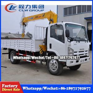 クレーン付きIsuzuELF5Tトラック4x2ローリーマウントクレーントラックマウントクレーンマニピュレーター - Product Image 2