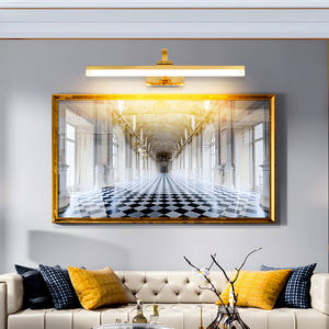 Lámpara de Pared Moderna con Espejo LED Iluminado, con Acabado Dorado, Clasificación IP44, Temperatura de Color 3000K-6000K, Vida Útil de 50000 Horas - Product Image 5