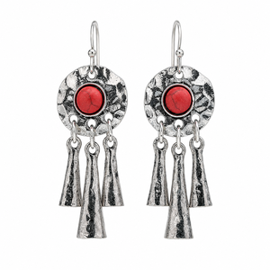 Orecchini pendenti vintage bohémien multicolori, eleganti con motivi unici, accessori di moda per donna - Product Image 1