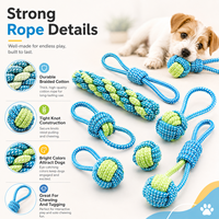 Vente en gros corde de coton durable jouets à mâcher pour chiens formation de chiots écologique fournitures interactives pour animaux de compagnie nettoyage des dents