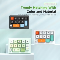 Teclado Mecánico para Juegos MKESPN W908 RGB, Teclas Intercambiables en Caliente, Programación de Macros, Conexión Inalámbrica/USB-C