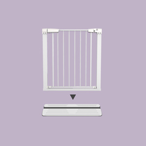 <span class=keywords><strong>Amazon</strong></span> alta calidad <span class=keywords><strong>barrera</strong></span> de seguridad ABS duro de acero puerta de seguridad del bebé barandilla - Product Image 2