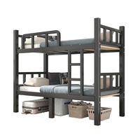 Lit superposé double couche, lits supérieur et inférieur, design moderne et simple, fonction de démontage, structure en fer, pour usage scolaire et adulte, tailles 90-120 cm