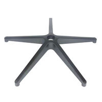 Design moderne Usine vente directe pièces de rechange couleur 5 étoiles base Base en plastique noir accessoires de mobilier de bureau base de chaise
