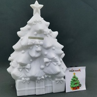 Prêt à peindre DIY modèle bonhomme de neige tirelire Noël bonhomme de neige tirelire