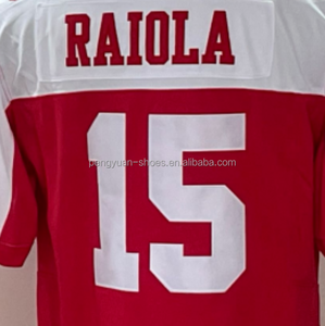 Готовый к отправке Dylan Raiola Черный/Белый Лучшее качество сшитый университетский футбольный трикотаж - Product Image 3