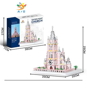 Grande Modello di Torre Streetview in Plastica ABS Fai-da-Te AJB, Gioco di Costruzioni, Regalo, Blocchi per Castello di Tutte le <span class=keywords><strong>Dimensioni</strong></span>, Blocchi da Costruzione per Bambini - Product Image 6