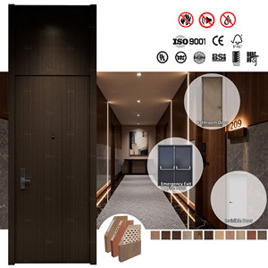 Puerta Cortafuego para Hoteles con Certificación AS, Estilo Moderno, Puerta Contra Incendios con Clasificación Comercial <span class=keywords><strong>de</strong></span> 30, 60 y 90 Minutos, Puertas <span class=keywords><strong>de</strong></span> Madera Resistentes al Fuego - Product Image 5