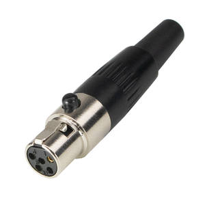 ميني XLR <span class=keywords><strong>2</strong></span> <span class=keywords><strong>3</strong></span> 4 5 6 دبوس ذكر/أنثى موصل ميكروفون فيديو XLR مع كابل ميكروفون محول مستقيم 3pin Xlr جاك - Product Image 1