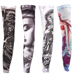 Diseños <span class=keywords><strong>de</strong></span> tatuajes <span class=keywords><strong>de</strong></span> <span class=keywords><strong>manga</strong></span> para brazo con bajo MOQ, impresión digital, tatuaje <span class=keywords><strong>de</strong></span> calavera para <span class=keywords><strong>manga</strong></span>, para golf, se acepta OEM - Product Image 1