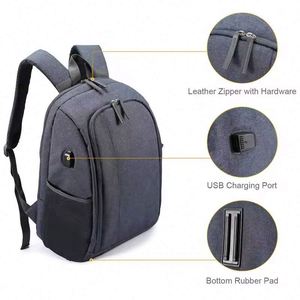 Sac à dos pour appareil photo imperméable, échantillon gratuit, vente en gros, avec compartiment pour ordinateur portable, pour photographes - Product Image 6