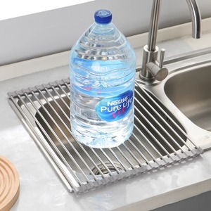 <span class=keywords><strong>Escurridor</strong></span> de Platos <span class=keywords><strong>Plegable</strong></span> de Silicona OEM para Colocar Sobre el Fregadero, <span class=keywords><strong>Escurridor</strong></span> Enrollable <span class=keywords><strong>Multiusos</strong></span> para Platos, Frutas y Verduras - Product Image 4