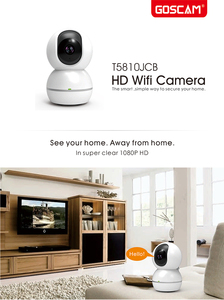 2K внутренняя камера безопасности 360 ° T5810JCB с функцией ночного видения, Wi-Fi, обнаружение движения, облачная карта памяти для детей, домашних животных/собак, мониторинг - Product Image 4