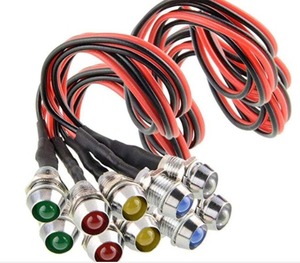 EParthub - Feux de tableau de bord LED pré-câblés de 8 mm, 5 options de couleur, câble de 20 cm, parfaits pour la personnalisation des groupes d'instruments de véhicule - Product Image 4
