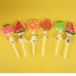 Piruleta <span class=keywords><strong>de</strong></span> caramelo duro con sabor a frutas multicolor, con forma <span class=keywords><strong>de</strong></span> fruta, diseño <span class=keywords><strong>de</strong></span> dibujos animados, personalizable, con estante <span class=keywords><strong>de</strong></span> regalo, ¡la más vendida! - Product Image 4