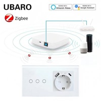 Interruptor Inteligente Zigbee3.0 Tipo 157 Estándar Europeo, Enchufe Inteligente con Control por Voz Alice, Control Remoto Personalizable para Interruptor Inteligente