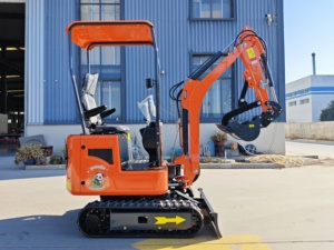 Nueva Miniexcavadora de Orugas Hidráulicas YHMG W12 de 1.2 Toneladas, Pequeña Máquina Excavadora con Orugas de Goma - Product Image 1