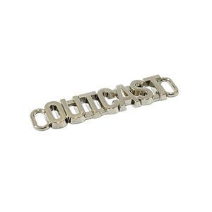 Étiquettes métalliques personnalisées Xinxin en alliage de zinc 30x10x1,5 mm, plaques gravées pour sacs, sacs à main et vêtements - Product Image 2