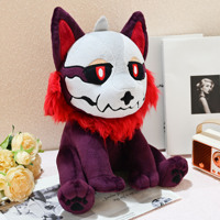 Figurines inspirées de l'horreur style Chibi, masque en peluche, jouet en peluche loup, peluche animale sûre et de collection