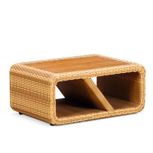 Tumbona Plegable de Ratán Metálico para Exteriores, Moderna, para Patio, Balcón, Piscina, Playa, Hoteles y Villas - Product Image 3