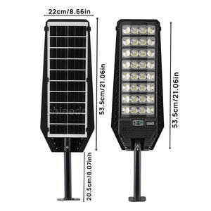 Lampu Jalan Tenaga Surya Sensor Gerak Tahan Air 1000w Lampu Dinding Taman Super Terang Lampu Jalan Besar Tenaga Surya Luar Ruangan - Product Image 3