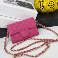 Sac de téléphone unisexe de luxe en cuir avec chaîne détachable, pochette compacte étanche à bandoulière avec lettres en relief, élégante et tendance