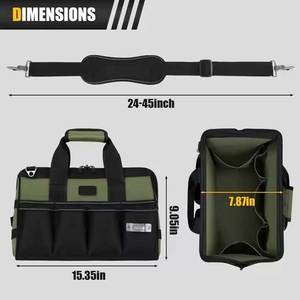 Bolsa de Hombro Personalizada, Impermeable, Resistente, de Gran Capacidad, para Ingenieros, Carpinteros, Técnicos de Plomería, Electricistas - Product Image 2