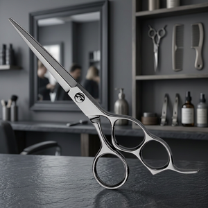 ASAP Eco-friendly Right-Handed Stainless Steel <b>Hair</b> <b>Scissors</b> with Sharp Blade Tips and Medium Handle <b>for</b> <b>Hair</b> <b>Cutting</b> - Product Image 2