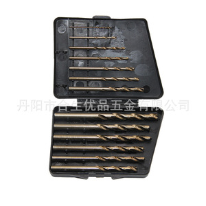 Mr <b>Drill</b> Twist <b>Drill</b> <b>Bit</b> Kit 13pcs 1.5-6.5mm Straight Shank Gold Finish Metal Drilling Plastic Box Packaging - Product Image 5