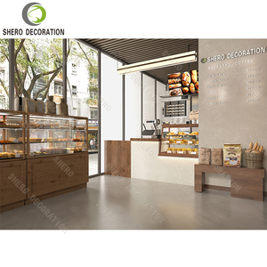 Moderne Bäckerei-Auslagenregale mit Preisschildhalter-Clip Maßgefertigte Ladentheke Bäckerei-Verkaufstheke - Product Image 1