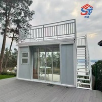 Maison conteneur préfabriquée modulaire détachable avec design moderne et respirant pour appartement d'entrée ou ferme